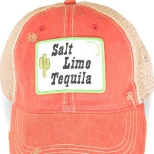 Salt Lime Tequila patch soft mesh trucker hat